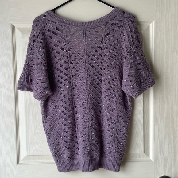 Vanity lavender knit blouse - Picture 2 of 6